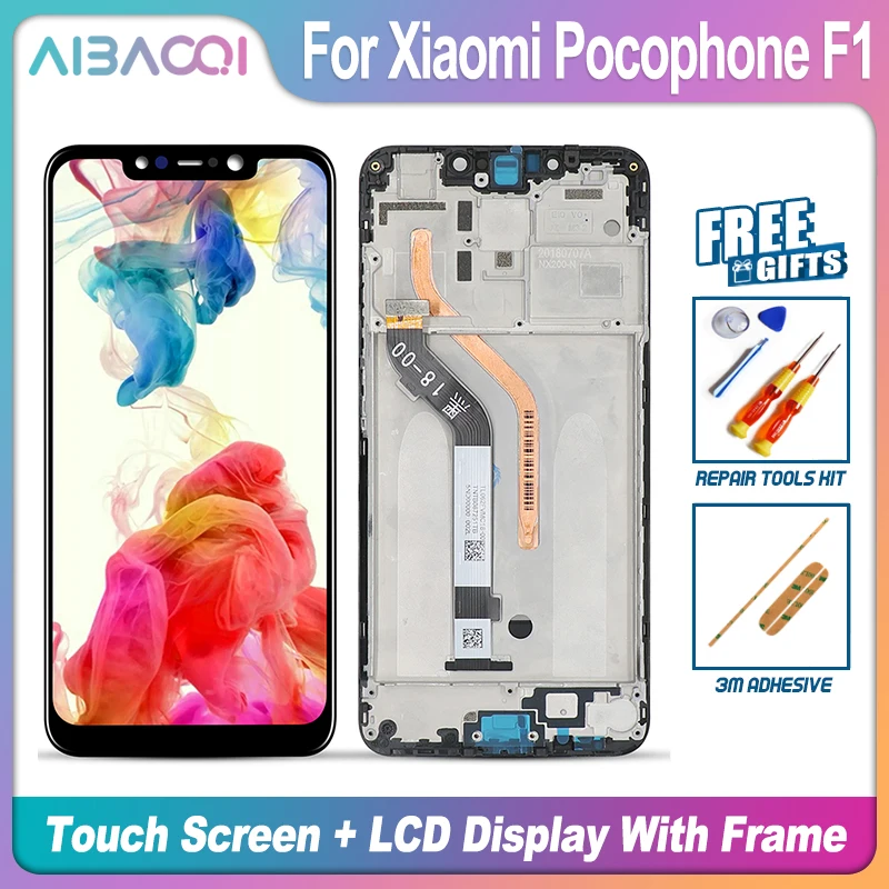 AiBaoQi Новый ЖК дисплей с сенсорным экраном + рамка кабель питания в сборе Замена