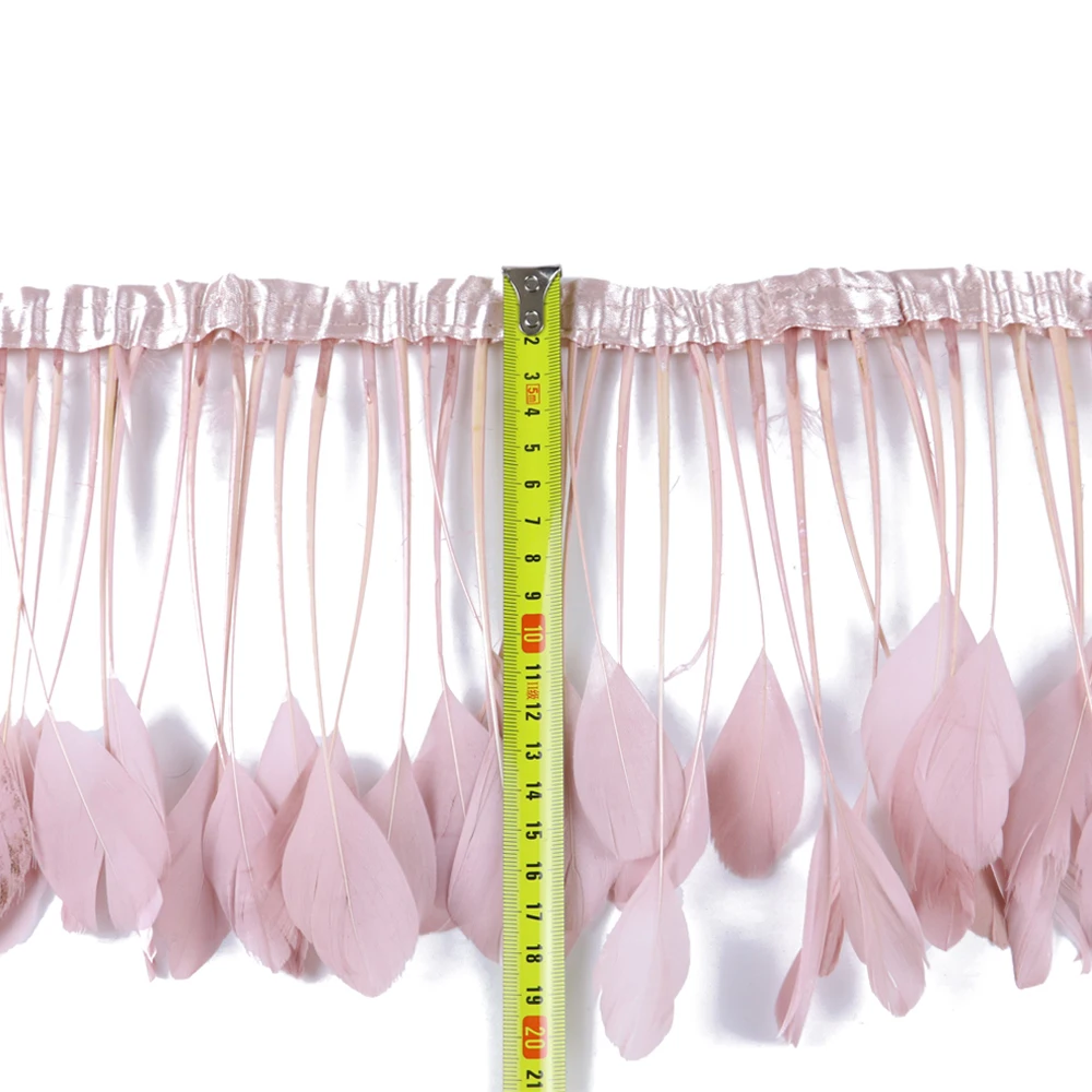 2 ярда кожаный розовый чехол с отделкой из гусиных перьев |