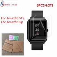 5 pcs tpu soft screen protector for xiaomi huami amazfit gts smart watch clear guard cover skin film for amazfit bip youth lite