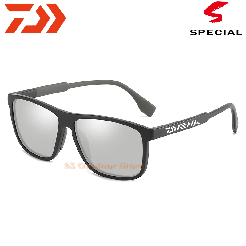 Daiwa Designer New Fashion Polarized Sunglasses Men Square Frame Male Sun Glasses Fishing Driving UV400 |