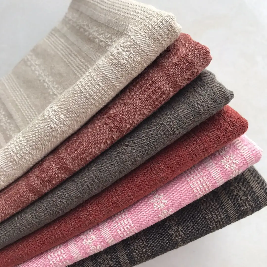 

Random Little Cloth DIY Japan Group Yarn-dyed Fabric,for Sewing Handmade Patchwork Quilting , Stripe 50*70cm Suede Fabric Plain