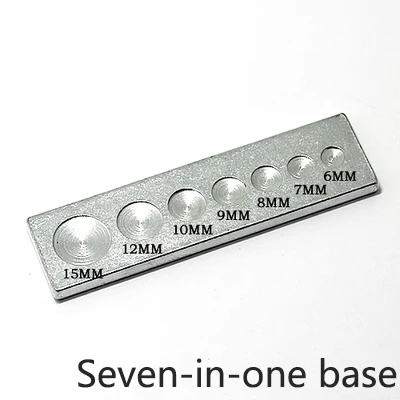 Seven base Meetee 1 комплект застежка-Кнопка Набор для установки Сделай сам вручную для кожи Ремесло Кнопка для Сумки Пряжка установка аксессуар AP2241 - Цвет: Seven base