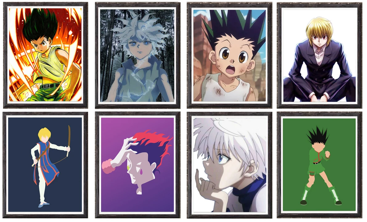 Hunter X минимализм аниме персонаж Гон гиока тканевые художественные принты плакат