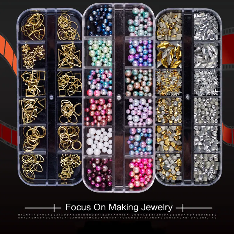 Новинка 2019 украшения для ногтей стразы заклепки жемчужные блестки сделай сам