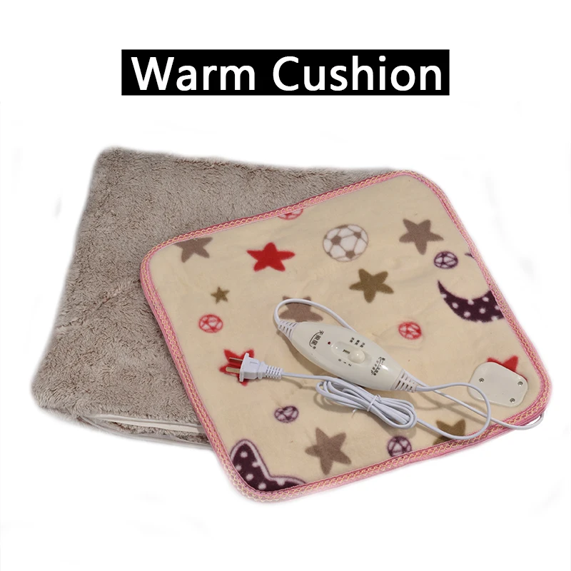 

220V Electric Foot Warmer Cushion Pads Flannel Heating Pad Winter Warming Shoes Blanket Mat For Feet Hands Body Warm US Plug