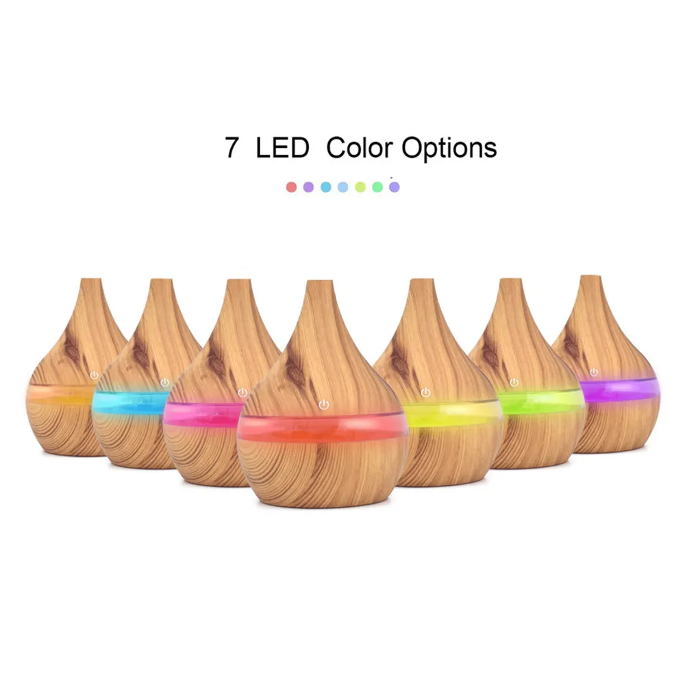 Увлажнитель-Ароматизатор воздуха ультразвуковой деревянный 300 мл USB | Дом и сад