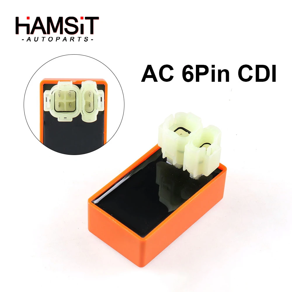 Hamsit Racing Moped Scooter 6 Pin DC electronic Ignition CDI Box GY6 50 125 150 cc ATV Go Kart Motorcycle | Автомобили и