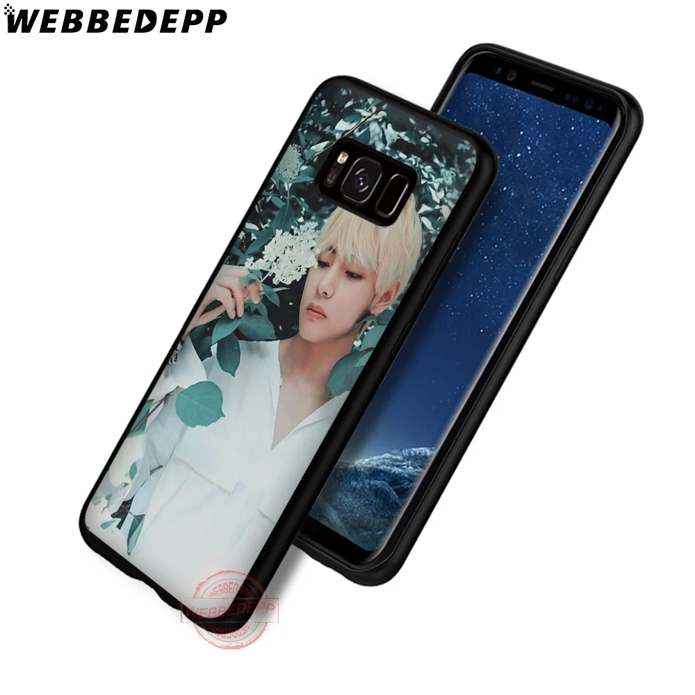 WEBBEDEPP Jimin Suga RM мягкий чехол для телефона с изображением цветов Samsung S6 S7 край S8 S9 S10