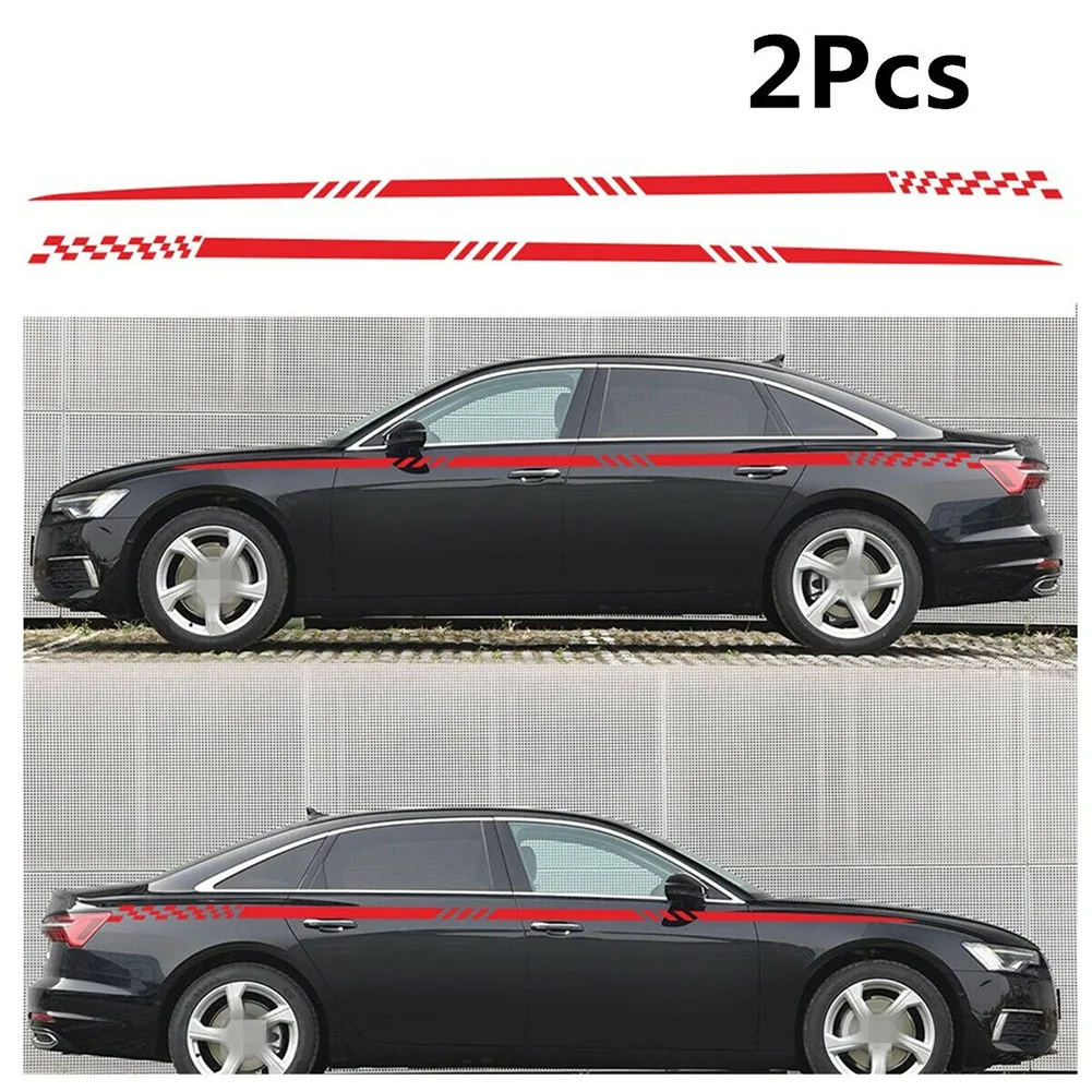 

260cm X 5.5cm Car Body Side Decals All Models For Car 2 Side Vinyl Film Decal