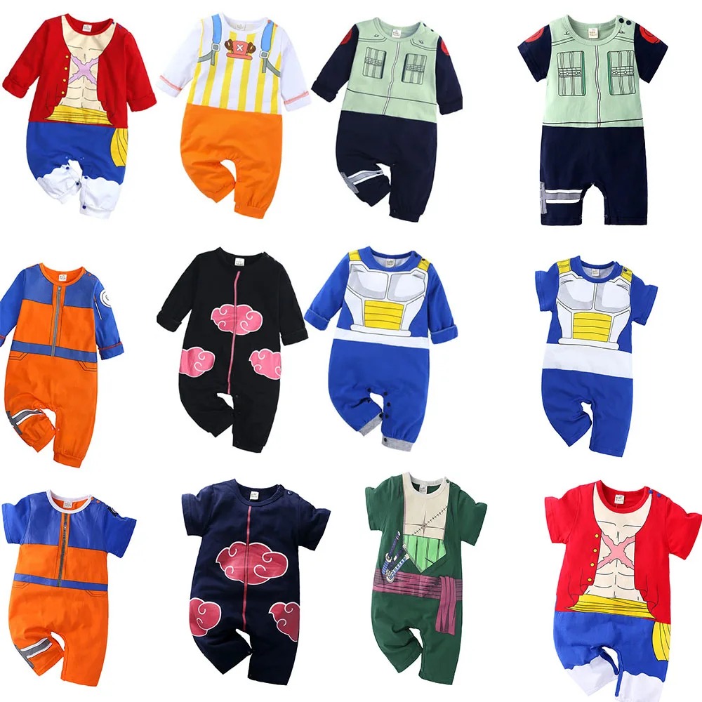 Anime Cosplay Newborn Cotton Baby Rompers Short/Long Sleeve One Piece Jumpsuit Infant Kids Boys Onesie Costume Overalls |