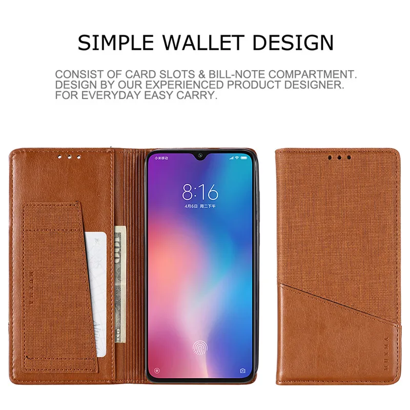 Для Xiaomi mi 9 9T Max 2 3 PocoPhone F1 Red mi K20 K20 Pro Note 7 6 Pro Роскошный кожаный чехол с магнитным замком