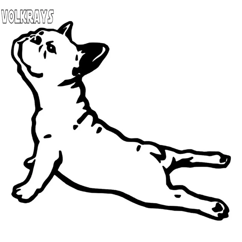 Volkrays мультяшная Автомобильная наклейка бульдог Франция животные аксессуары для