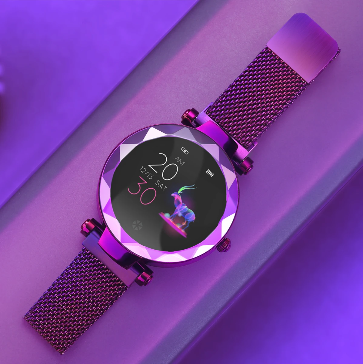 

Women's Smart Watch heart rate blood pressure female bracelet wrist watch physiological cycle multi sport mode fashion watch