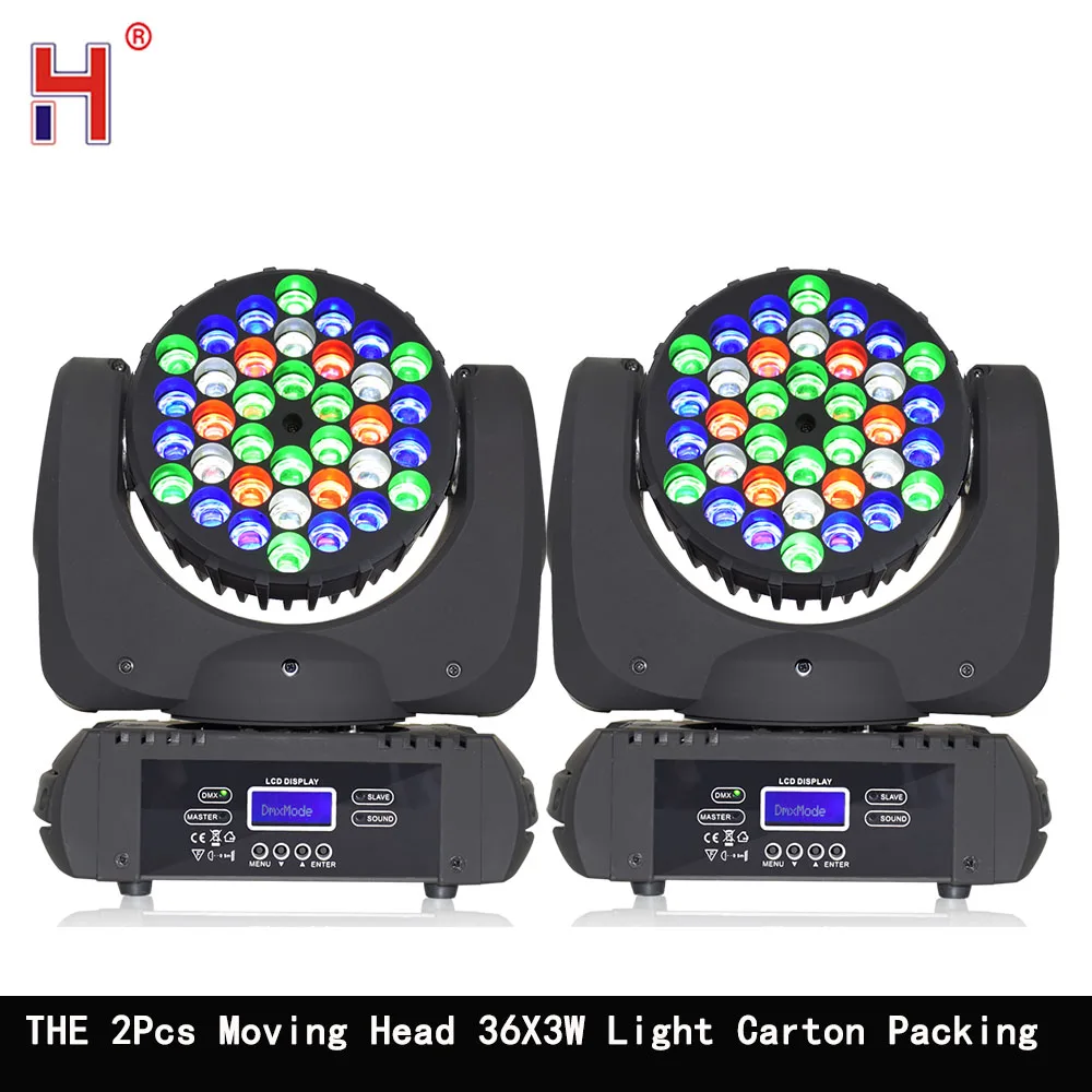 

Moving Head LED RGBW 36X3W Beam Light 2in1 Flight Case DMX Control Stage Lighting For Show Dj Disco Party Bar Nightclub