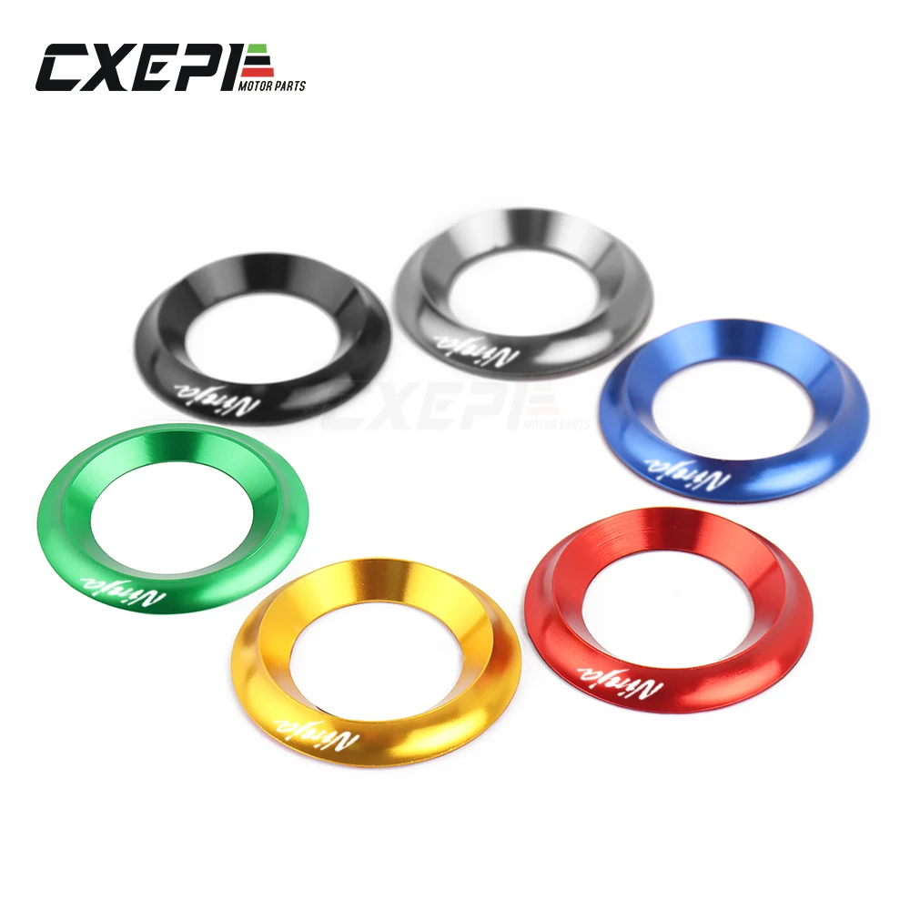 

NINJA Motorcycle Ignition Switch Cover Ring CNC Accessories for Kawasaki Ninja 250 300 400 2013 2014 2015 2016 2017 2018 2019