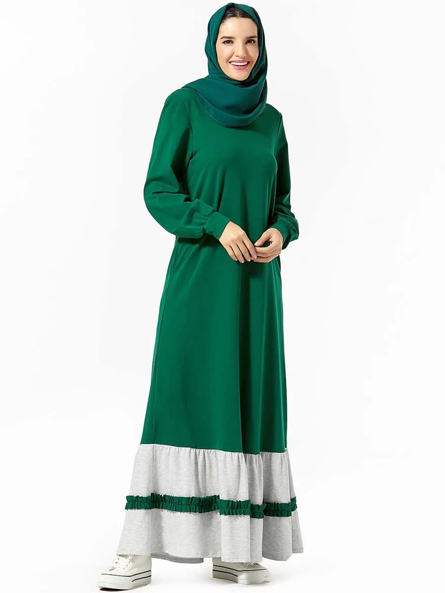 Кружева абайя Дубай Турция Кафтан платье хиджаб мусульманское исламское одежда