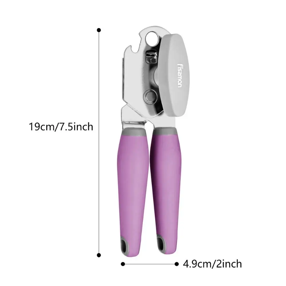 Консервный нож Fissman из нержавеющей стали Эргономичный ручной консервный с