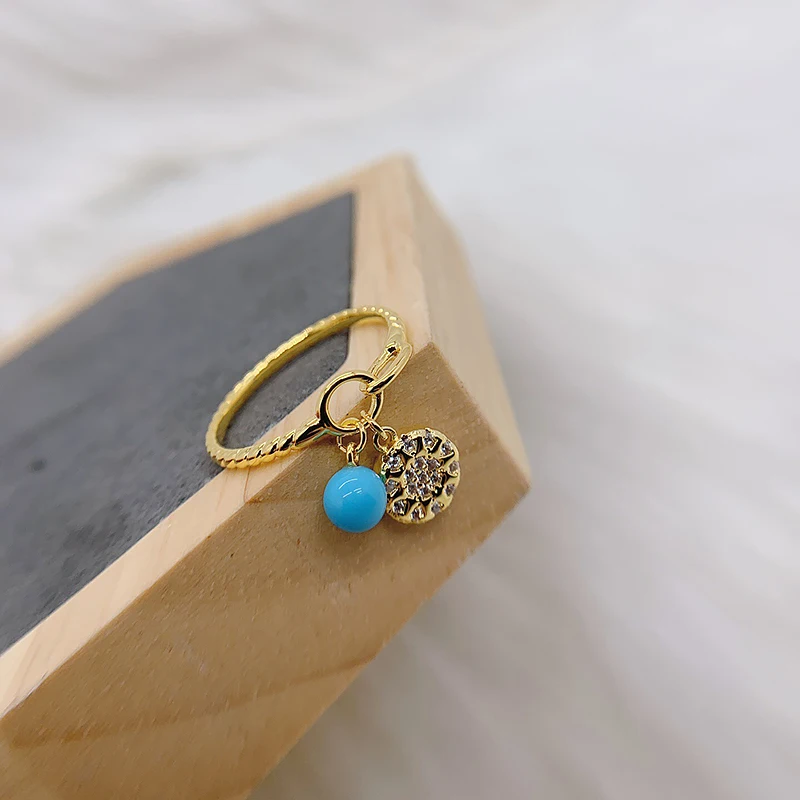 

Pine STONE RING 925 Sterling Silver micro inlaid zircon fashion ladies exquisite Party style exquisite jewelry