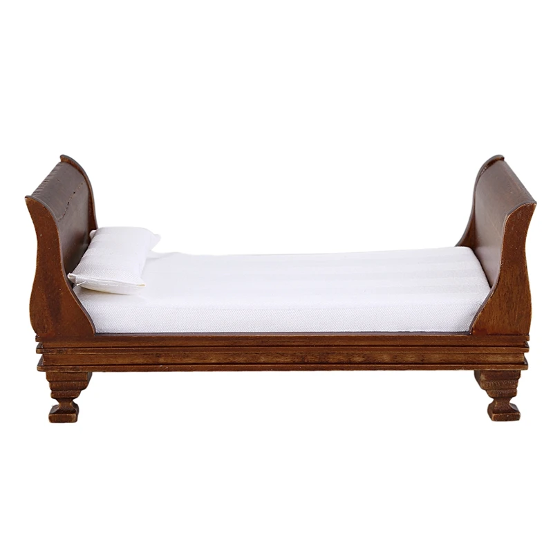 Новый кукольный домик миниатюрная мебель лакомство Винтаж односпальная кровать