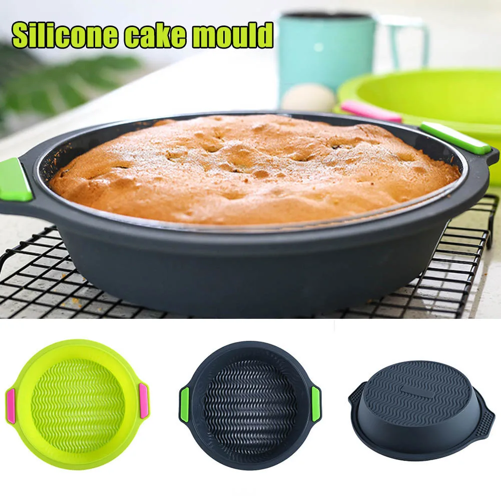 9 5 дюймов Круглая силиконовая форма для пирога большая выпечки сделай сам ручная