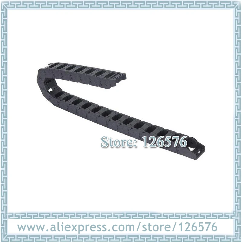 

1m enhanced Drag chain black color inner 25x38mm 25x57mm nylon bridge type towline wire carrier with end connector