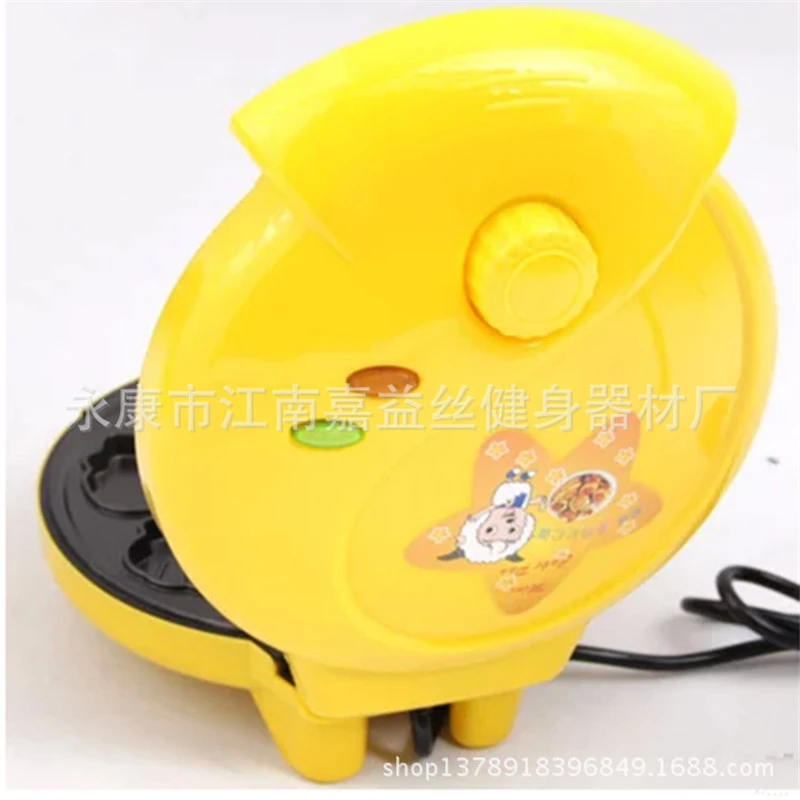 

220V Household Automatic Cake Machine Cartoon Mini Children's Bread Machine Double-sided Heating Baking Breakfast Machine EU US