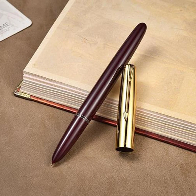 

HERO 616 Authentic Wholesale Nostalgic Fountain Pen 616-2 Golden Clip Cap Ink Pen Iridium Fine Nib 0.5mm For Writing Gift Pen