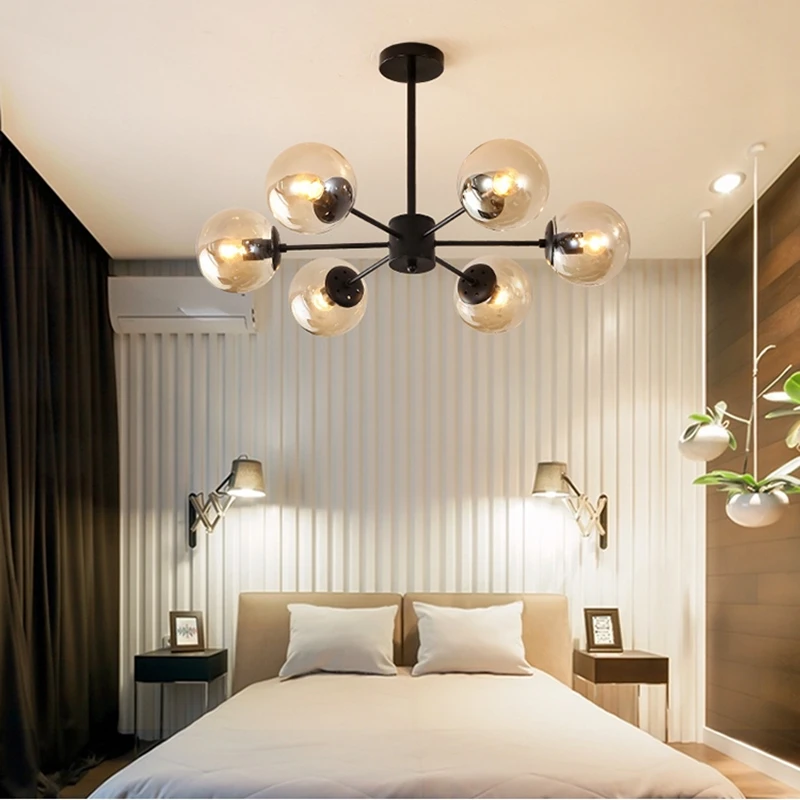 LukLoy Nordic Modern Chandelier Dinning Room Susnpension Lamp Penant for Living Bedroom Restaurant Cafe Decoration Lights | Лампы и