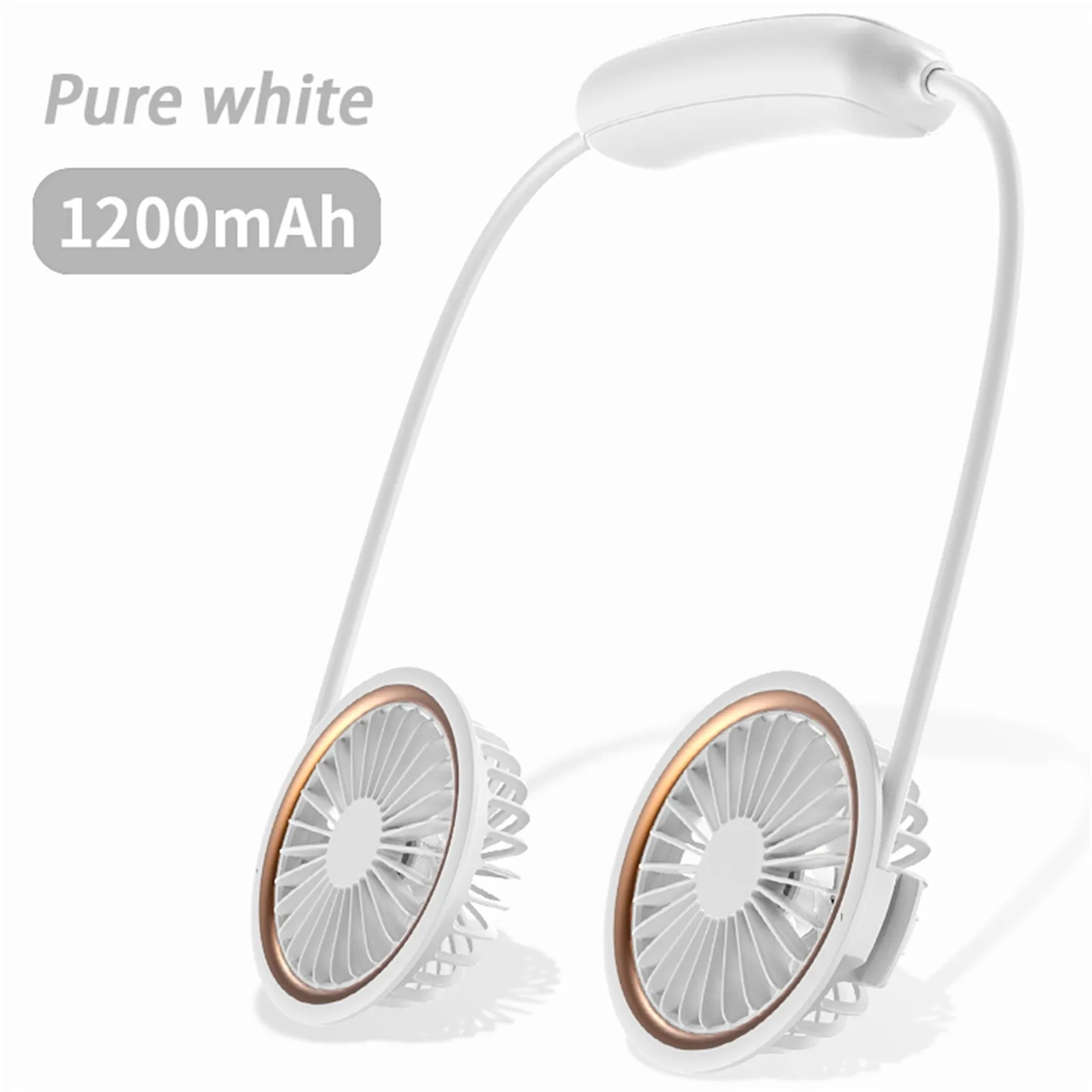 

Portable Ventilation Fans Usb Rechargeable Adjustable Hand Free Neckband Hanging Cooling Fans For Adult Children Outdoor Fans