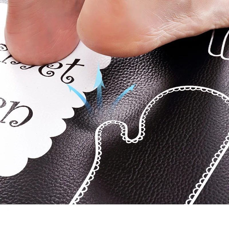 Водонепроницаемый коврик для кухни из ПВХ с антипроскальным эффектом, современный дизайн, для дома вход/коридор, безмытьевая  площадка для пола.