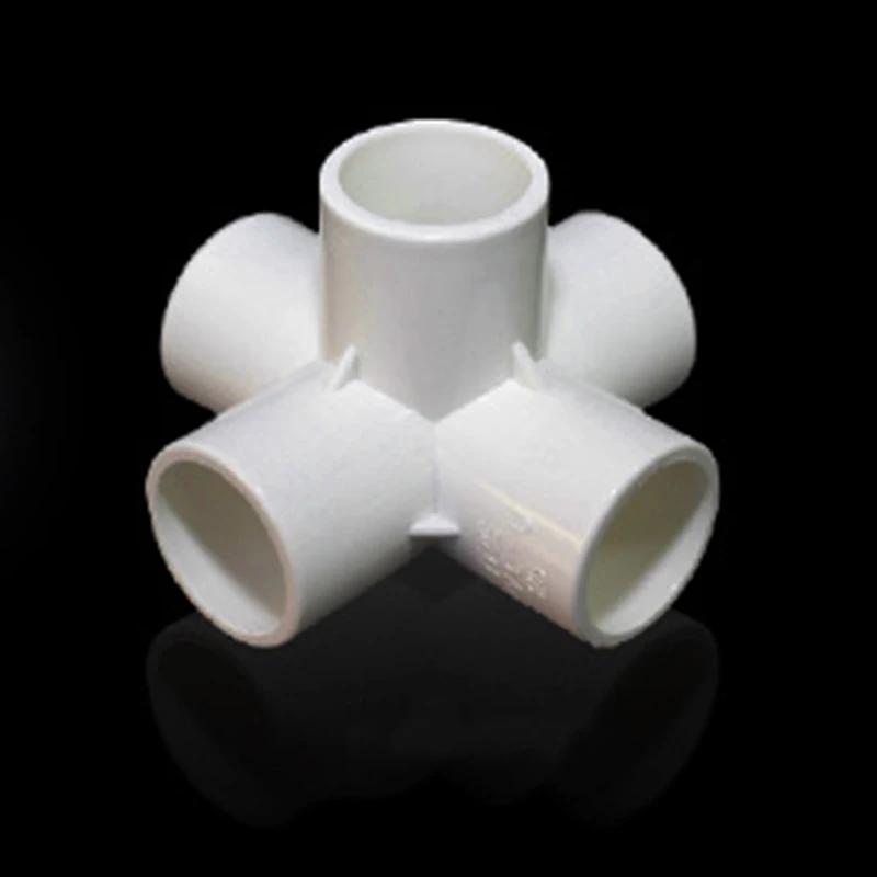 5 шт. 20/25/32 мм ПВХ соединитель труб для дома и сада DIY фитинги 3/4/5 способ садовые