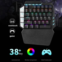 one handed mechanical 38 keyboard rgb gaming keyboard for xbox one personality with night light effect for play computer game