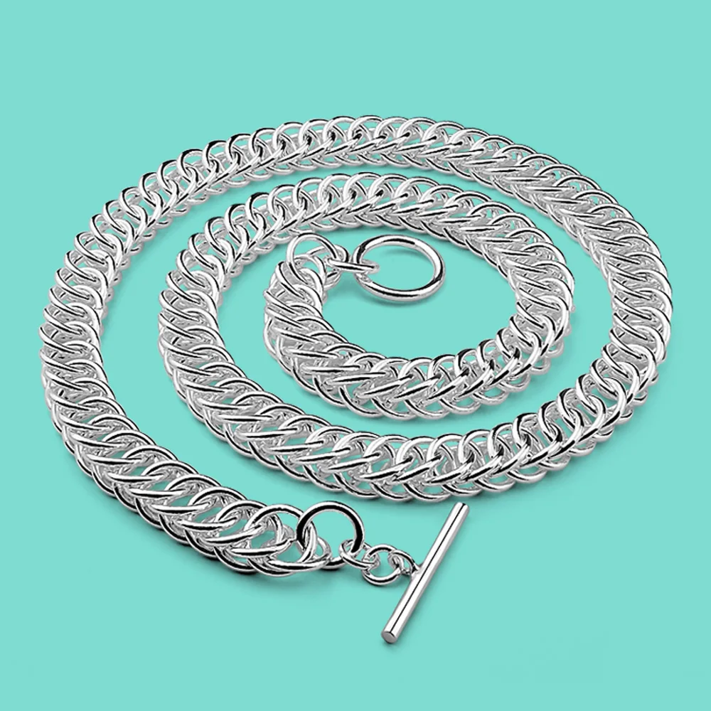 

Мужское вечерние жерелье из серебра 925 пробы, 10 мм