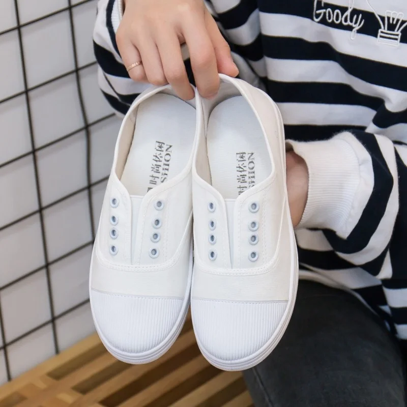 

2021 Solid Women's Espadrilles Fashion Summer Zapatillas Mujer Shallow Canvas Sneakers Shoes Slip on Casual Ladies Footwear