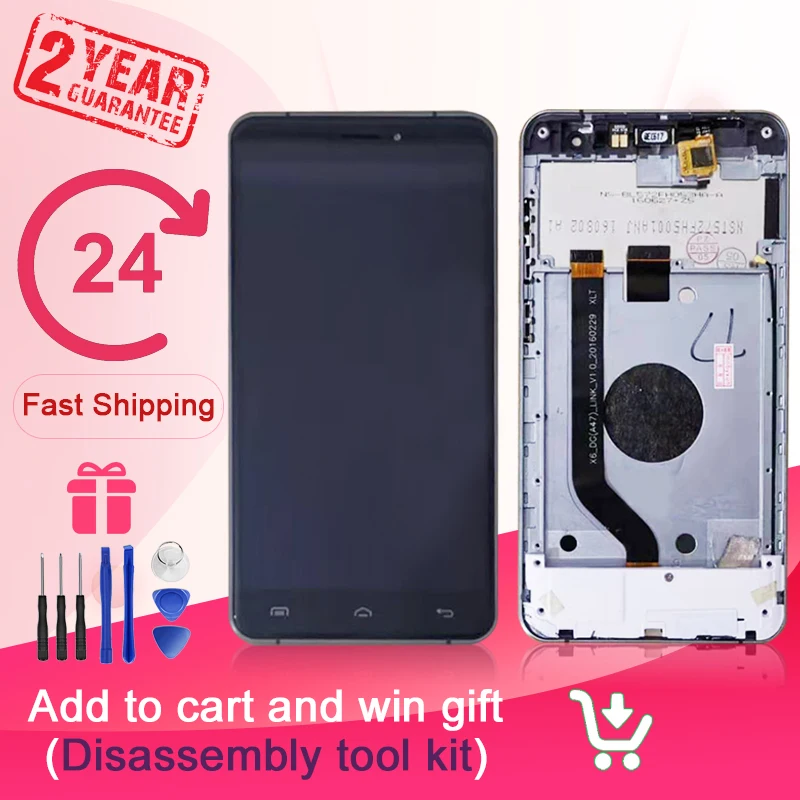 ЖК дисплей 5 7 дюйма Для Doogee F7 Pro + фото в сборе с рамкой не для телефонов F7|Экраны