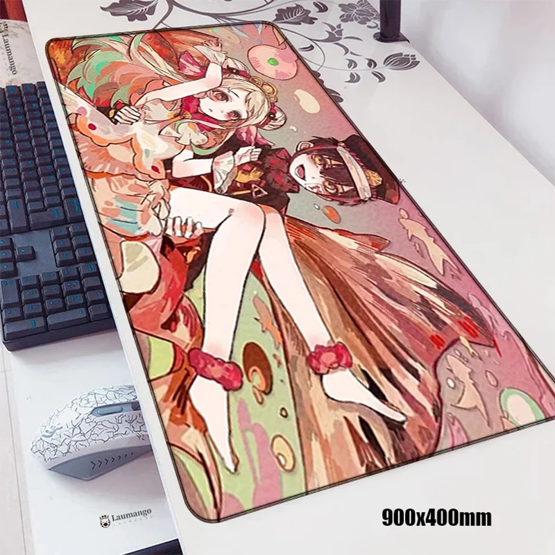 

Jibaku Shounen Hanako Kun Mouse Pad Large Mousepad Gamer Rug Pc Accessories Non-slip Mat Gaming Keyboard Mausepad Computer Desk