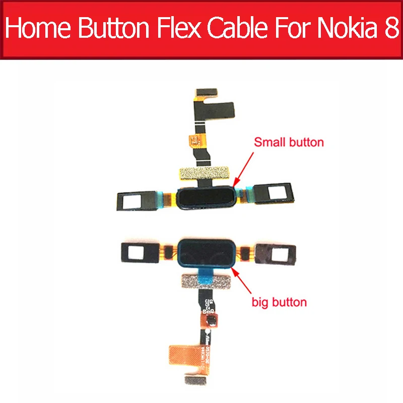 Кнопка Home для Nokia 8 2016 TA1012 датчик отпечатков пальцев гибкий кабель Меню возврата
