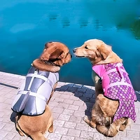 summer pet life vest shark mermaid reflective swimsuit puppy swimmming spring fashion swimwear clothes for medium large dogs s l
