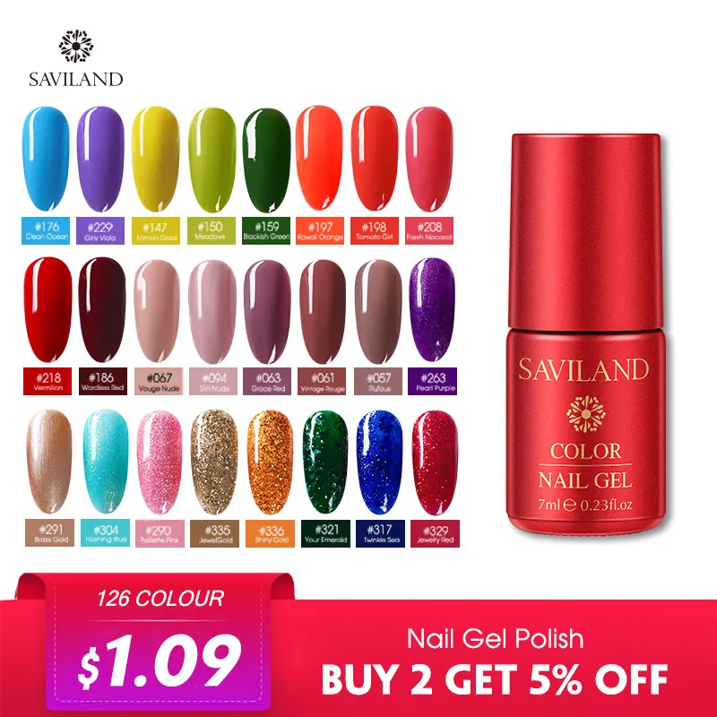 Полуперманентный праймер для ногтей Saviland верхнее покрытие 7 мл Гель лак