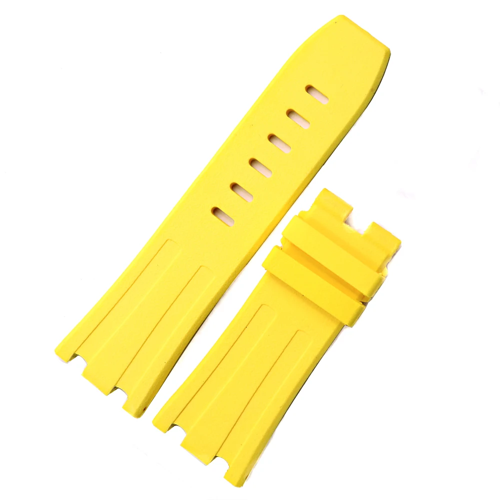 CARLYWET 28mm Wholesale Waterproof Silicone Rubber Replacement Wrist Watchband Strap Belt With Buckle For ROYAL OAK OFFSHORE