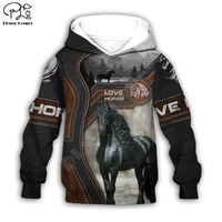 plstar cosmos beautiful horse 3d print hoodie kids boysgirl sweatshirt zipper hooded colorful animal casual children wear h6