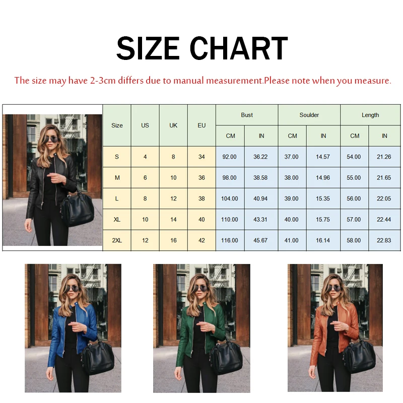 

Women Leather Jacket Faux Leather Womens Spring Short Jackets New Product Autumn Female Fashion PU Suit Casual Vintage Jacket