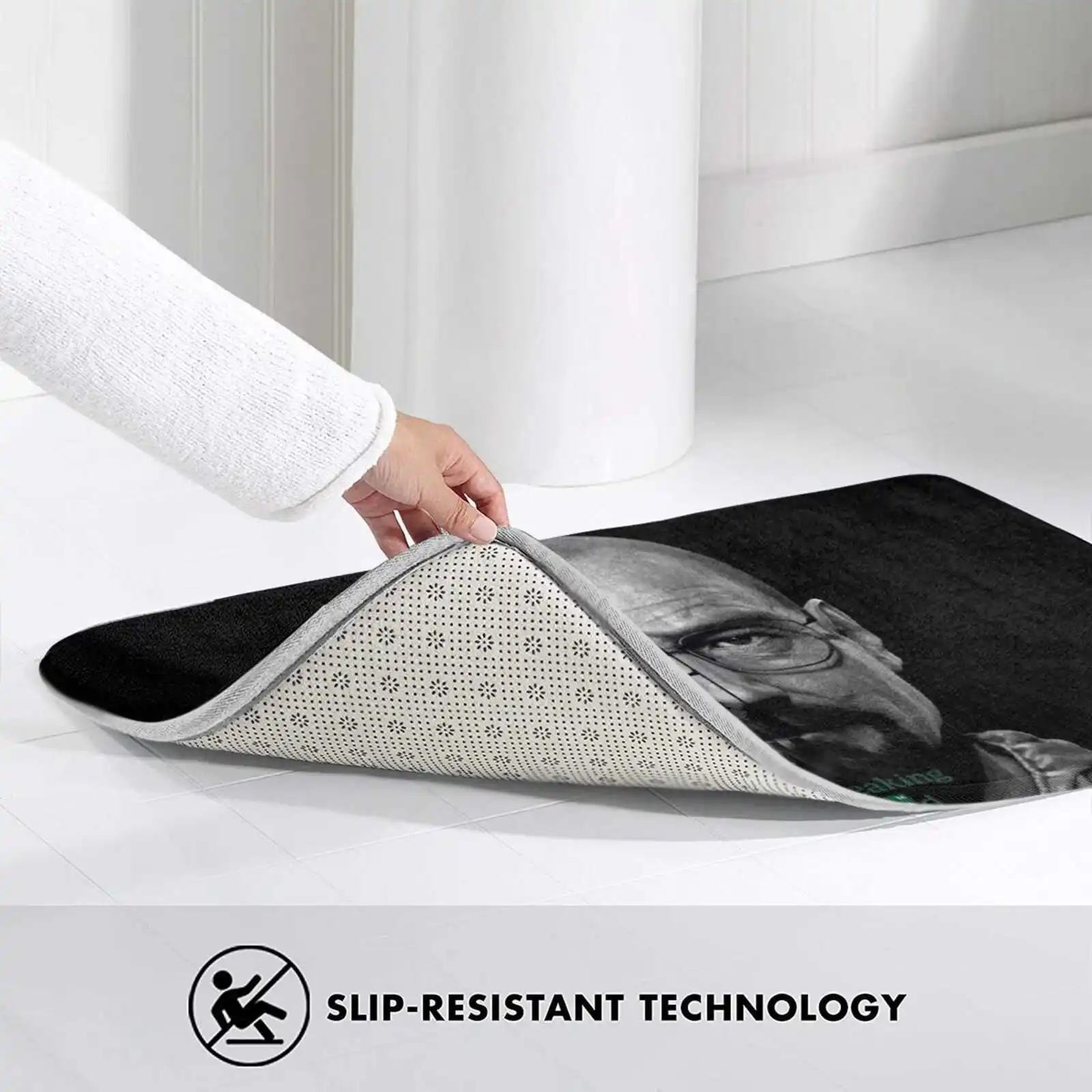 Черно-белый Уолтер Уайт тормоз плохое предложение. Мягкий домашний коврик с