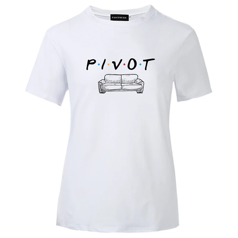 Футболка с готическим рисунком Friends Tee Harajuku женская футболка с буквенным принтом с коротким рукавом и круглым вырезом Женские топы