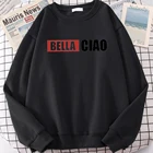 Мужская толстовка с капюшоном La Casa de Papel, зимняя флисовая толстовка с длинным рукавом, в стиле аниме Харадзюку, свободная повседневная мужская одежда