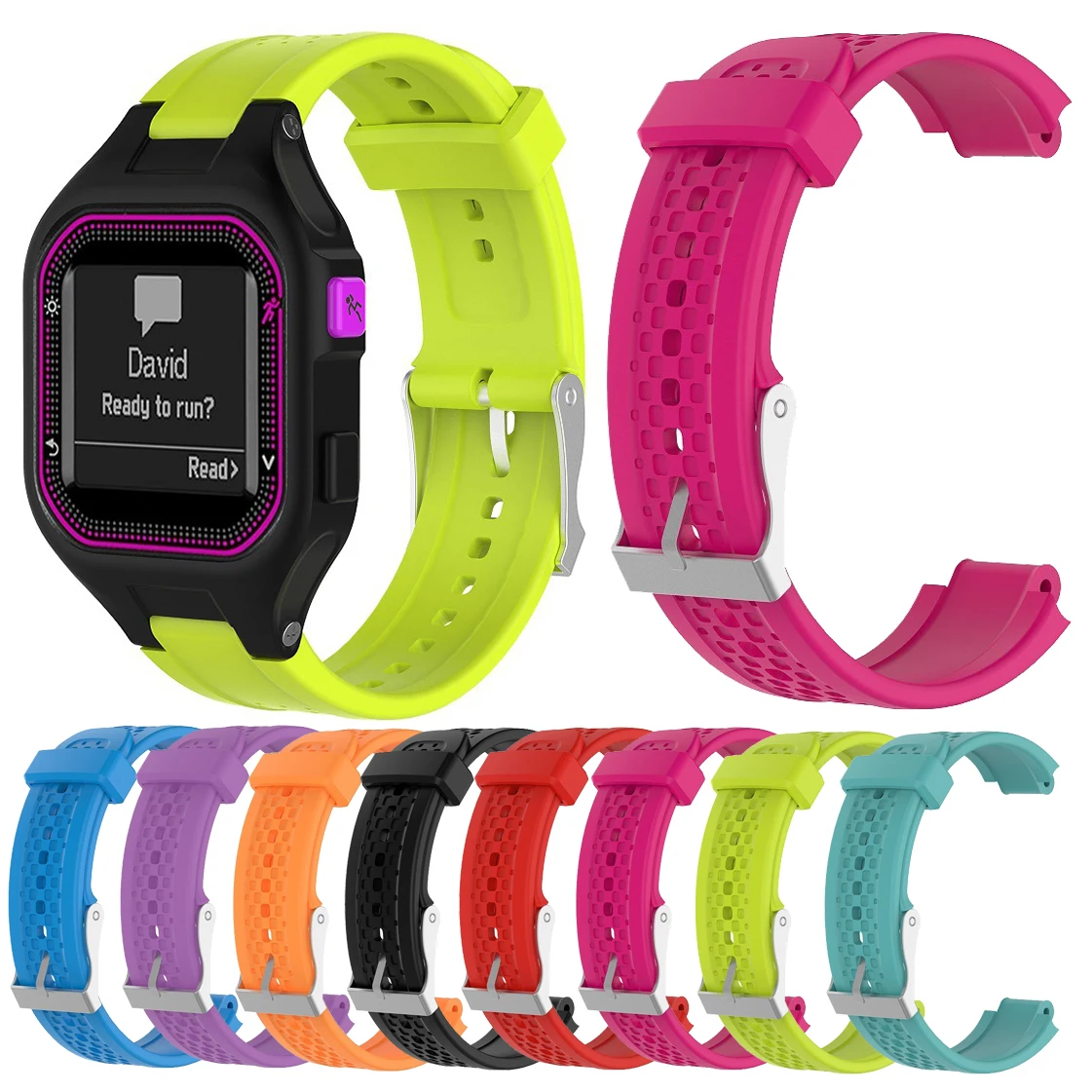 Ремешок резиновый Essidi для женских часов набор инструментов наручных Garmin Forerunner 25