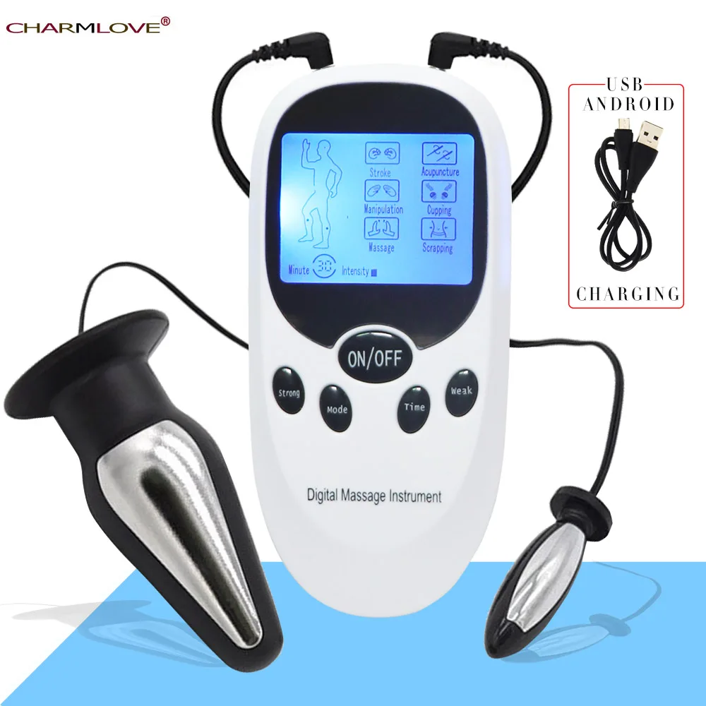 Анальная пробка с электрошоком зарядкой по USB | Красота и здоровье