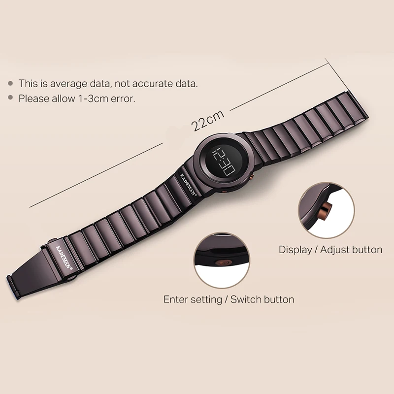 Модные женские цифровые часы с браслетом для женщин синие электронные Роскошные