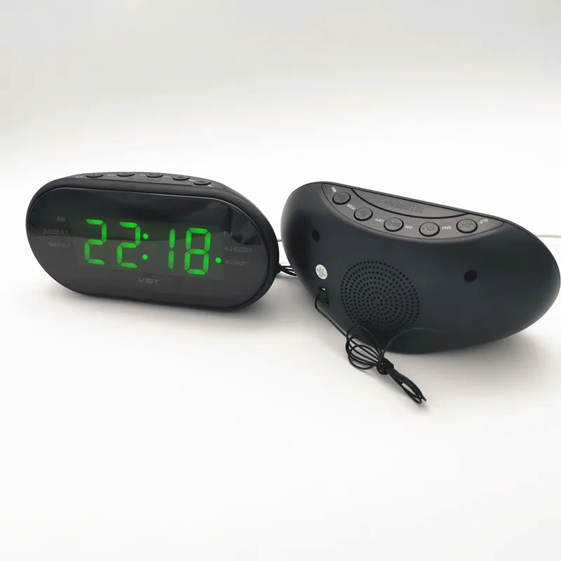 AM/FM радио с часами светодиодный часы цифровой дисплей часов автоматический и