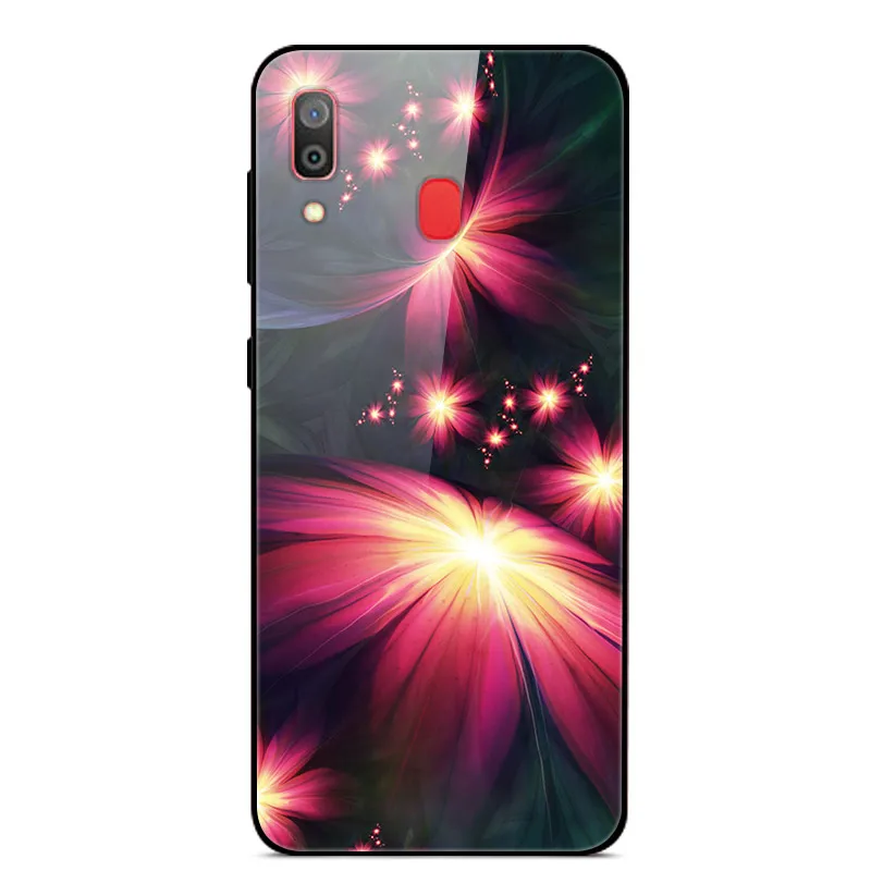 51 B для samsung Galaxy A30 чехол A 30 стеклянный жесткий чехол для телефона s для samsung Galaxy A30 чехол A20 Мягкий Бампер закаленное покрытие 6,4 - Цвет: 51